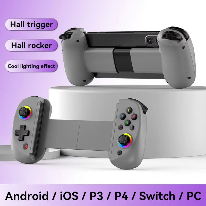 BSP D8 RGB Tablet Controller Wireless Handle for Switch Game Bluetooth Stretching Joystick for P3 P4 Android IOS Gamepad