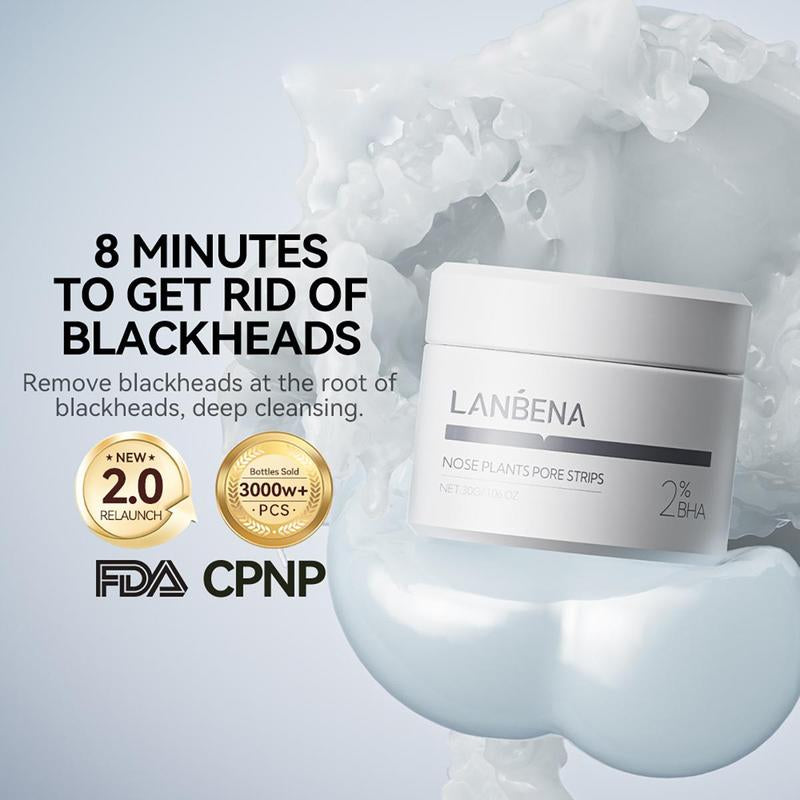 【Top Sellers】Lanbena Blackhead Pore Remover Mask Aloe & Chrysanthemum Extract, Gentle on All Skin Types - Charcoal 2%BHA