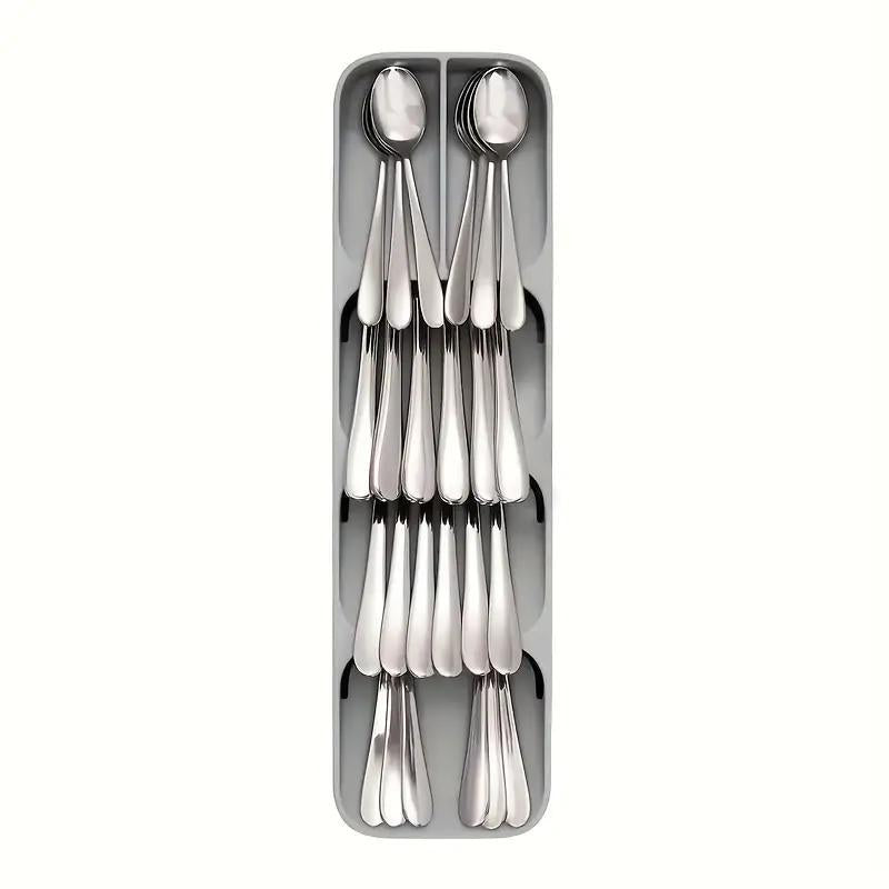 Kitchen Utensil Storage Holder, 1 Count Multifunctional Cutlery Storage Box, Cutlery Divider Storage Box, Kitchen Accessories