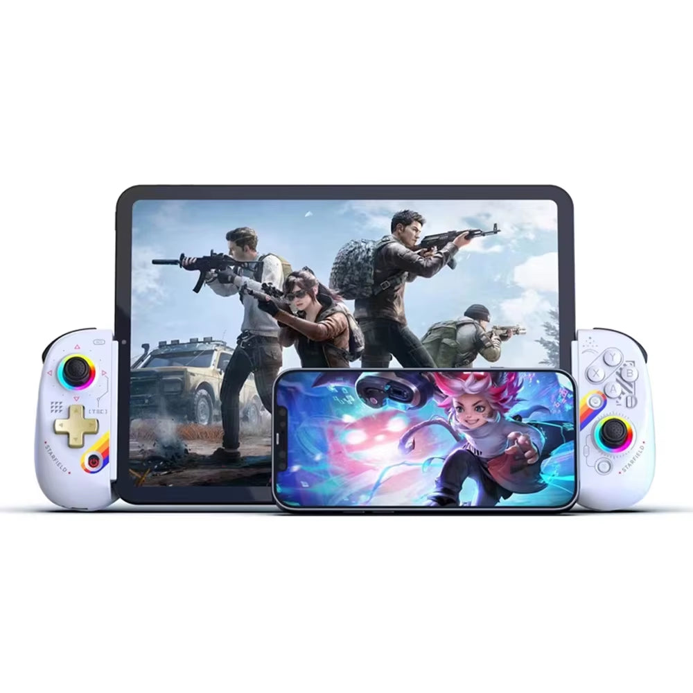 BSP D8 RGB Tablet Controller Wireless Handle for Switch Game Bluetooth Stretching Joystick for P3 P4 Android IOS Gamepad