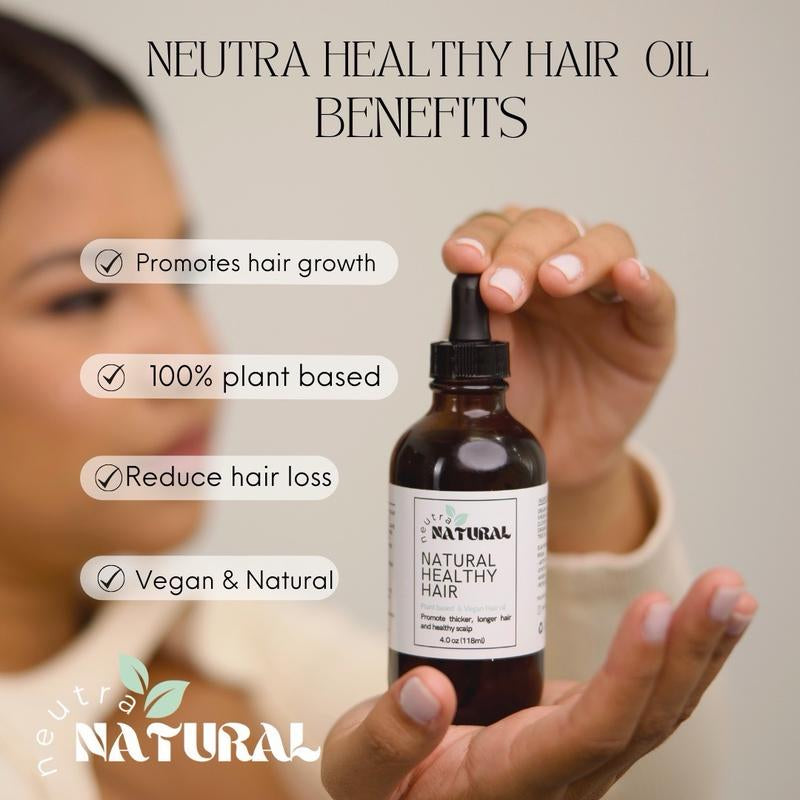 Hair Growth Oil- Plant Based Ingredients Haircare Neutra Natural Rosemary Oil Scalp Health Thickening