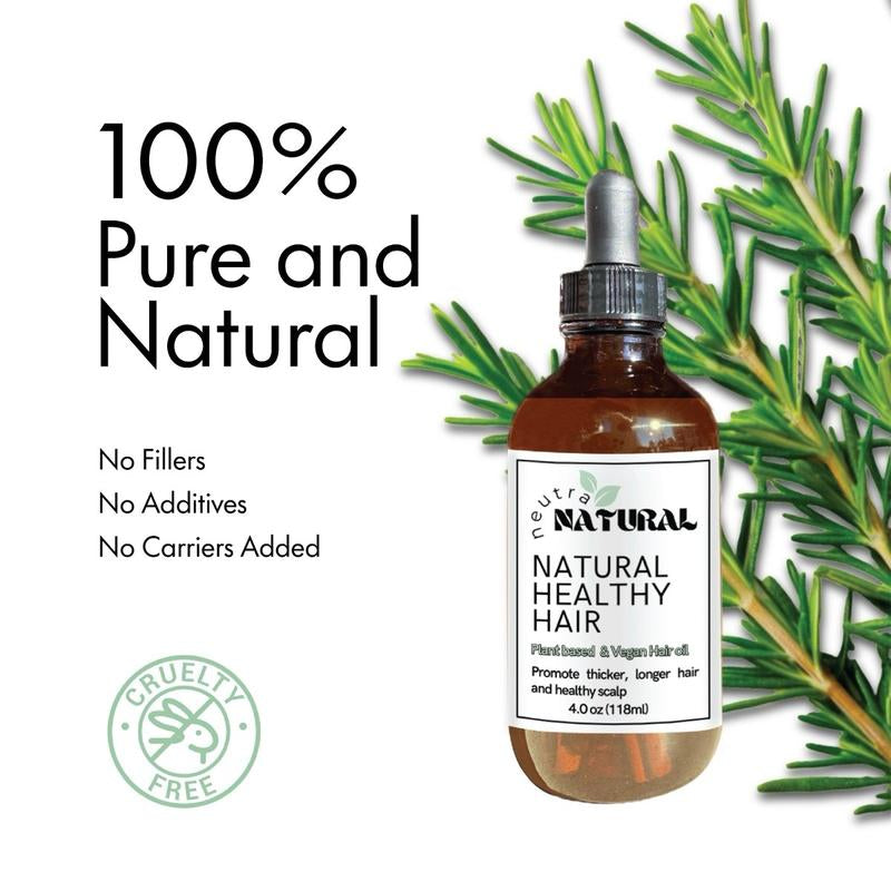 Hair Growth Oil- Plant Based Ingredients Haircare Neutra Natural Rosemary Oil Scalp Health Thickening