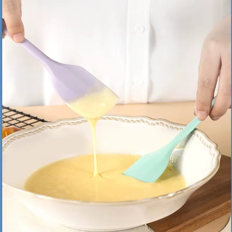 Silicone Cream Spatula Non-Stick Butter Spatula Heat-Resistant Kitchen Baking Tools DIY Cake Baking Tools