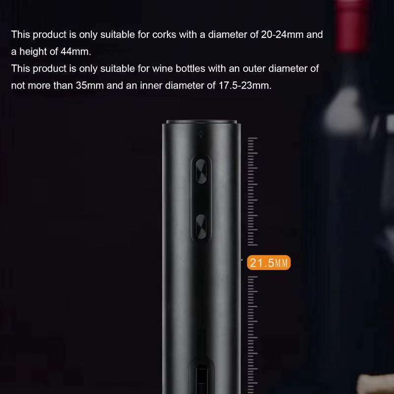 Electric Wine Bottle Opener Wine Corkscrew Remover Automatic Wine Opener Rechargeable Wine Bottle Opener Battery Wine Bottle