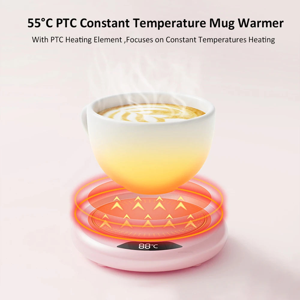 Mug Warmer USB Cup Heater Coffee Milk Tea Water Cup Heating Coaster Constant Temperature for Home Office Heating Cup Warmer