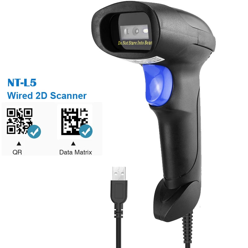 NT-1698W Handheld Wirelress Barcode Scanner and NT-1228BL Bluetooth 1D/2D QR Bar Code Reader PDF417 for IOS Android IPAD