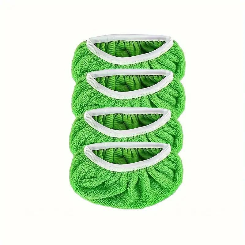 Wet & Dry Mop Cloth Set, 4 Counts Durable Mop Cloth, Easy to Clean Design, Household Cleaning Supplies for Home Kitchen Bathroom