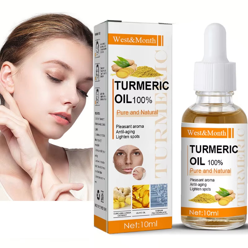 Turmeric Remove Dark Spots Essential Oil anti Wrinkle Serum 100% Pure Therapeutic Grade Face Whitening Moisturizing Skin Care