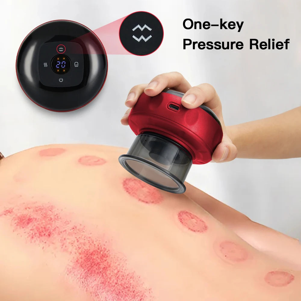 Electric Vacuum Cupping Massage Body Cups Anti-Cellulite Therapy Massager for Body Electric Guasha Scraping Fat Burning Slimming