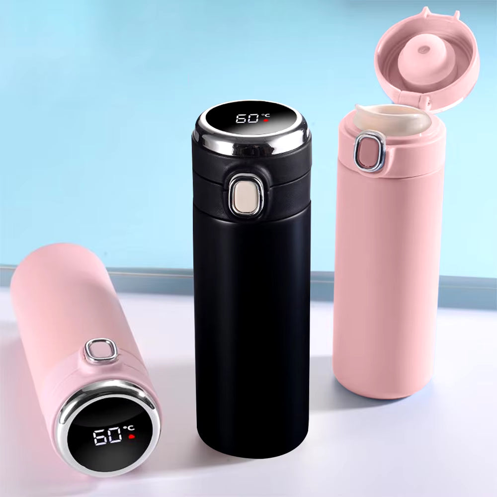 420Ml Led Digital Temperature Display Thermos Cup Portable Travel Mug Stainless Steel Thermos Bottle Vacuum Insulated Cup