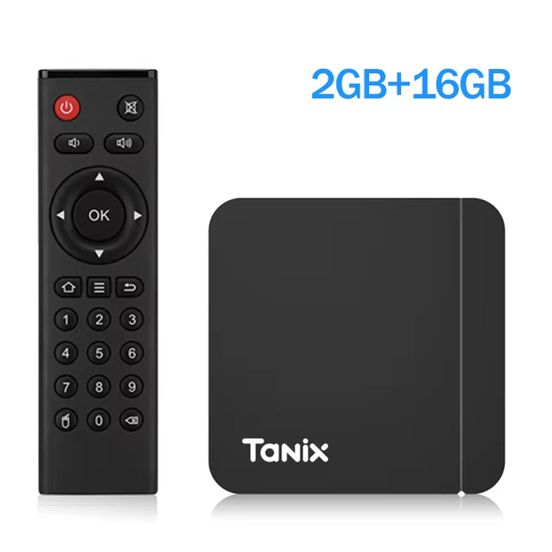 Original Tanix W2 Android 11 TV Box Amlogic S905W2 2G/16G AV1 BT TVBOX 2.4G&5G Dual Wifi 4K HD Set Top Box 4G/64G Media Player