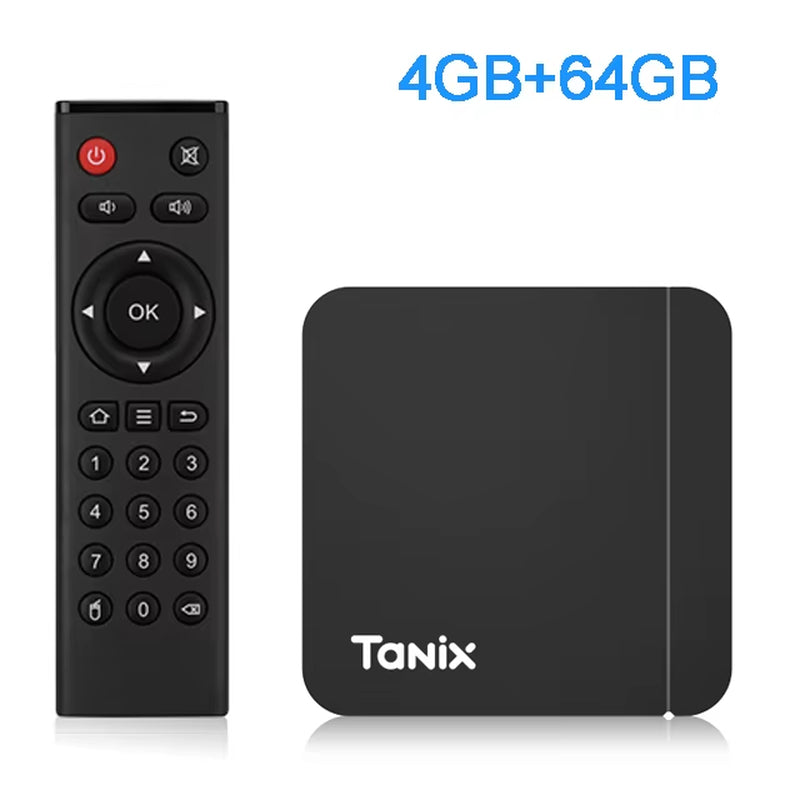 Original Tanix W2 Android 11 TV Box Amlogic S905W2 2G/16G AV1 BT TVBOX 2.4G&5G Dual Wifi 4K HD Set Top Box 4G/64G Media Player