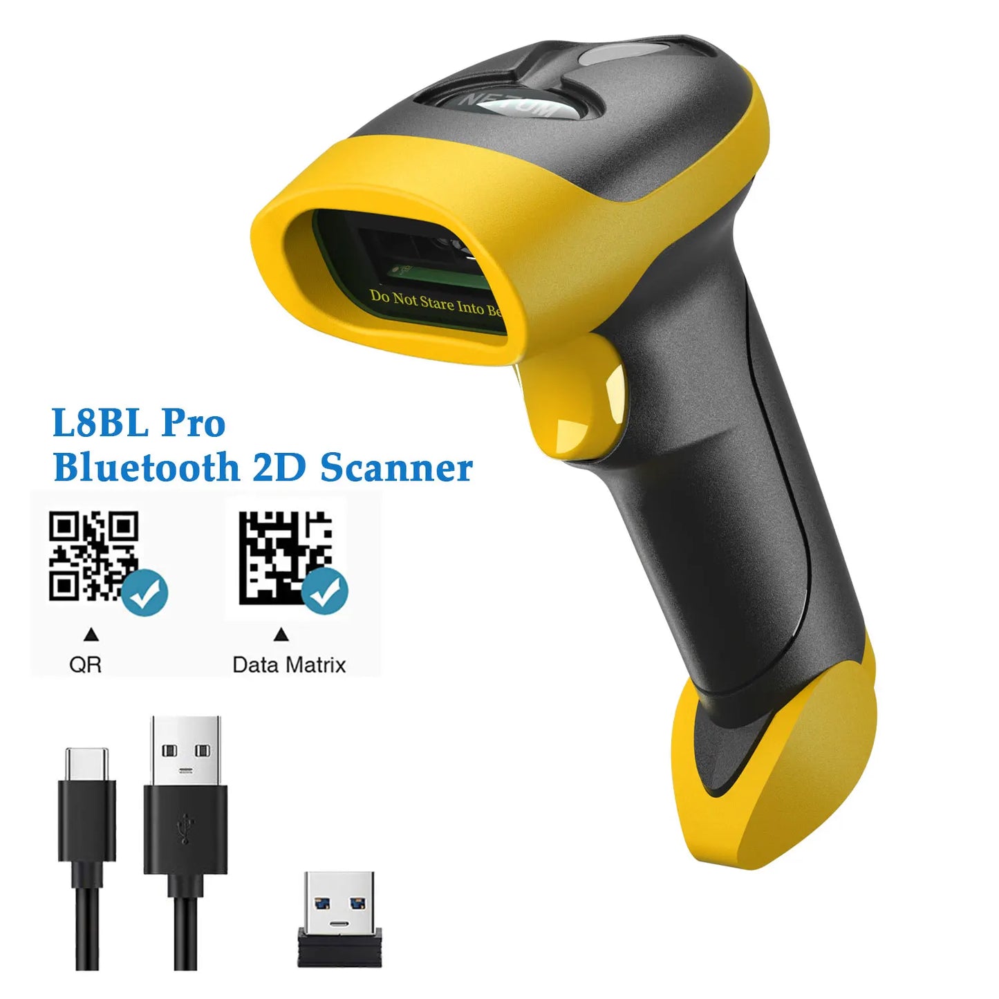 NT-1698W Handheld Wirelress Barcode Scanner and NT-1228BL Bluetooth 1D/2D QR Bar Code Reader PDF417 for IOS Android IPAD