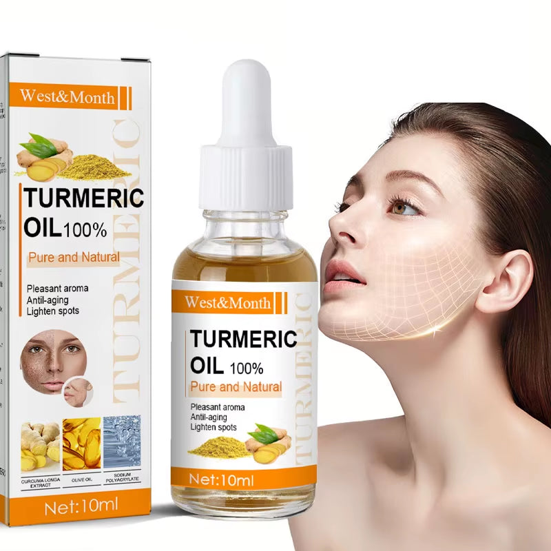 Turmeric Remove Dark Spots Essential Oil anti Wrinkle Serum 100% Pure Therapeutic Grade Face Whitening Moisturizing Skin Care